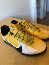 Nike Mercurial Astroturf Trainers Yellow / White/ Black JUNIOR UK Size 4