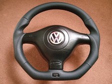 VW GOLF 4 IV R32 GTI GT BORA PASSAT STEERING WHEEL LEATHER WITH AIRBAG