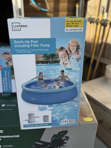 Swimming pool with filler pump - pool,