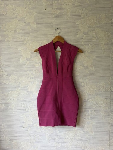 Herve leger fuscia bondage - herve,