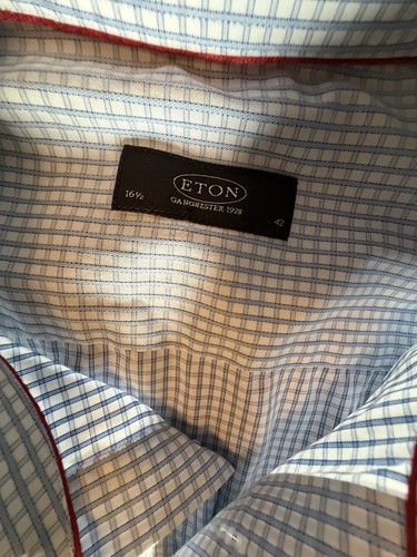Eton sweden blue white - white, check