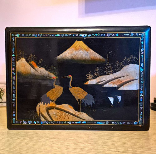 Vintage japanese black lacquer - japanese,