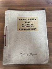 Ferguson 1939 Vintage Radio