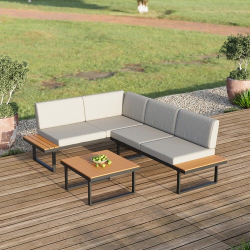 3pc rattan garden sofa - rattan,