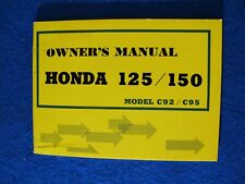 Honda C92 125 C95 150 New Old