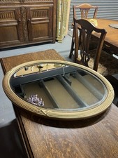 Vintage wood gilt - gilt, oval