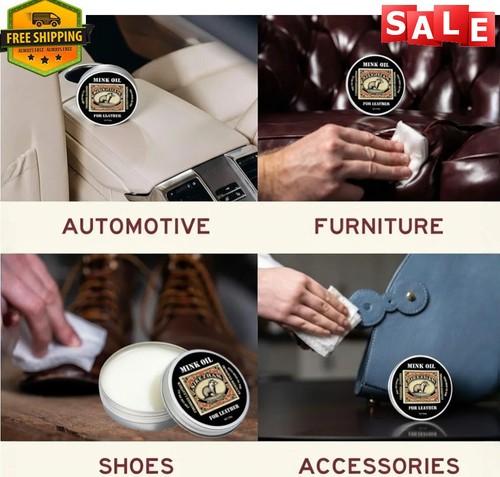 Mink oil leather - mink,
