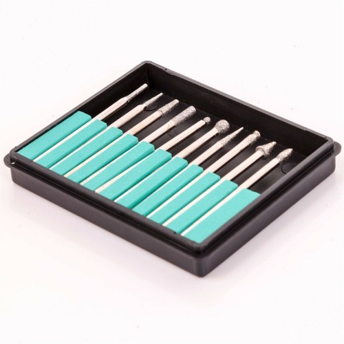 New 10pc diamond burr rotary - 10pc,