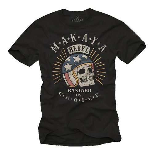 Motorcycle mens shirt with - t,