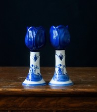 Delft Blue Holland Candle