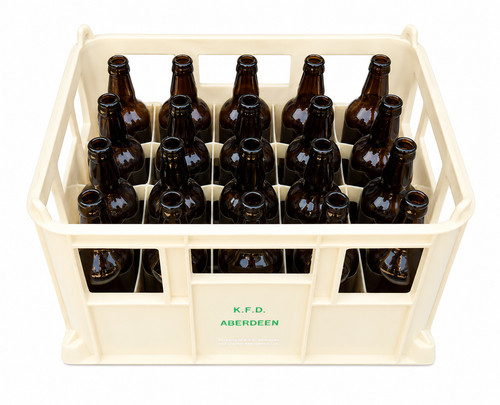 Strong plastic bottle crate - plastic,