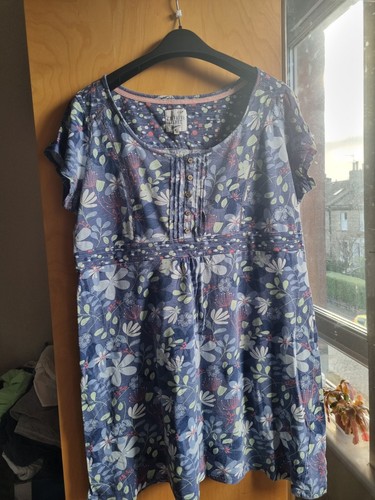 Mantaray blue grey floral - grey,