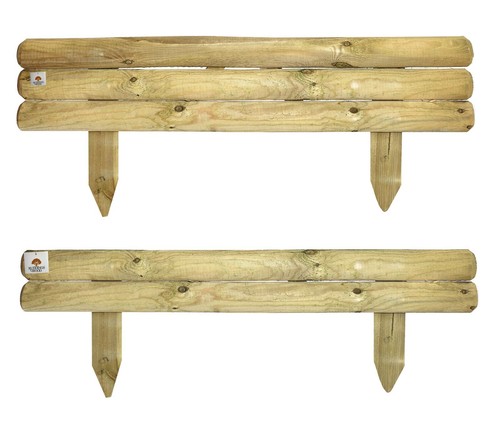 Wooden log fence - wooden,