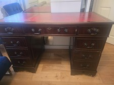 Mahogany Desk Red Topped Keys