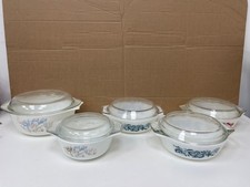 JAJ Pyrex 5x Vintage Blue