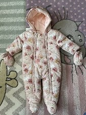 NEXT baby girl snowsuit pramsuit 3-6 months bnwt