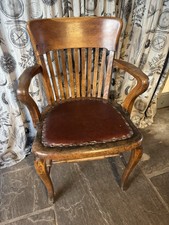 Edwardian Oak Office Chair