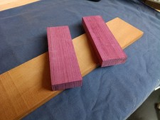 Purpleheart bookmatched Knife