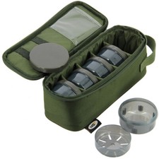 NGT Glug Bag with 5 Pots – Carp/Coarse Fishing Tackle Storage Case (Green)