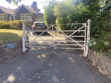 Antique Wrought Iron Estate Gate Antique Vintage Park/Field Entrance