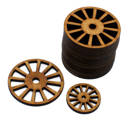 Cart wheels vintage coach mdf - wheels,