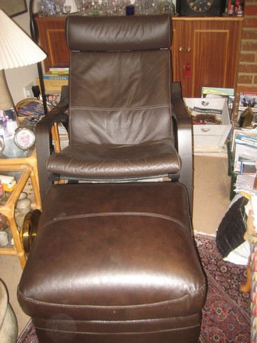 Faux leather poang rocking - leather, "poang"