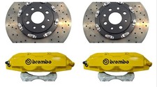 Genuine Abarth 305mm Brembo Big Front Brake Kit (Yellow) - Abarth 500/595/695