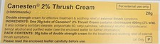 Canesten 2% Thrush Cream - 20g