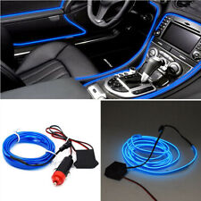 2M LED Car Interior Decor Blue Atmosphere Wire Strip Light Lamp Accessories