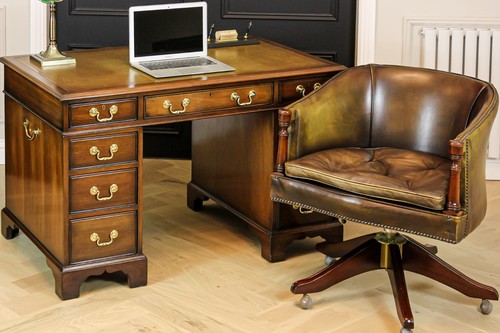 Antique solid mahogany twin - solid,