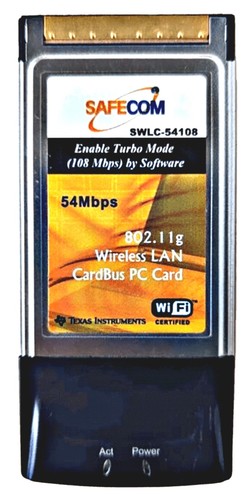 Safecom pcmcia wireless - safecom,