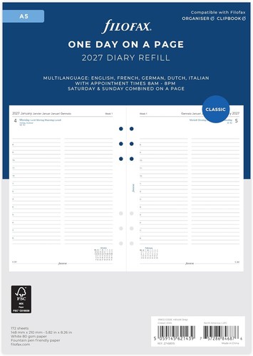 Filofax 2027 size diary - diary, one
