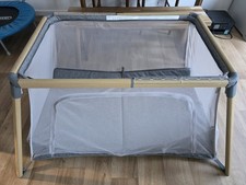 Tutti Bambini CoZee Go 3 in 1 Bassinet Travel cot and Playpen Oak & Charcoal 0m+