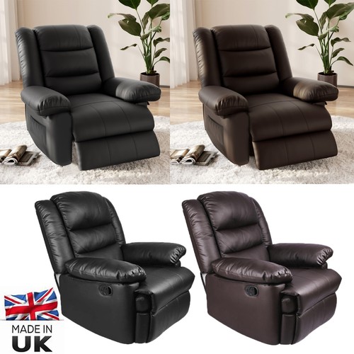 Manual leather recliner - pu,