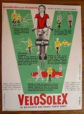 Blotter motorcycle bicycle Solex moped motobecane perfect original condition.