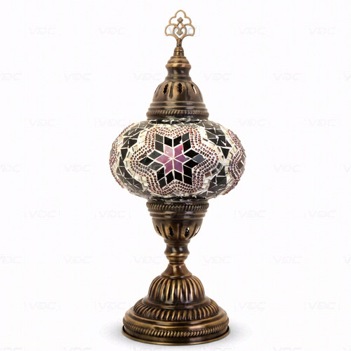 Purple turkish mosaic table - purple,