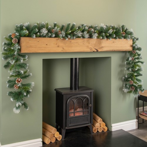 9ft christmas garland - christmas,