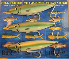 3 ~CHA-RAIDER 8" 6 3/4 oz Striper Bluefish Wahoo Yellow Tail ~Cigar Minnow
