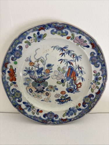 Antique mason blue - blue, white