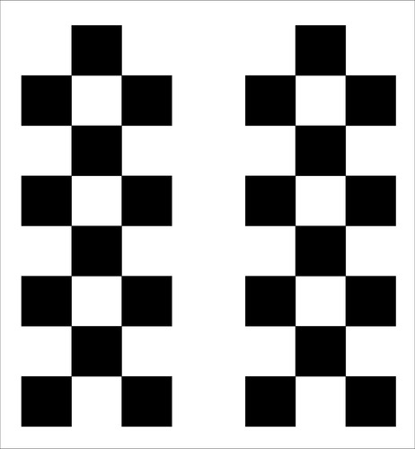 20cm chequered flag vinyl - chequered,