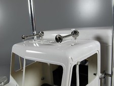 Pair Chrome Brass Air Roof Horns Tamiya R/C 1/14 King Grand Hauler Globeliner