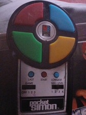 1980 Vintage Milton Bradley Pocket Simon Electronic Handheld Game Tested Works