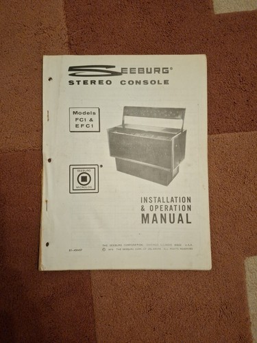 Seeburg model fc1 - seeburg, efc1