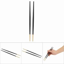 Black Chopstick Japanese Sushi Gold Chopsticks Tableware Set HOT