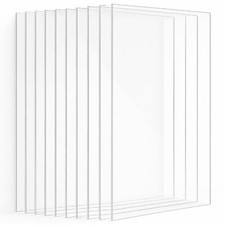 A3 & A4 Clear Acrylic Sheets 3mm Thickness Plexiglass Panels Plastic Laser Craft