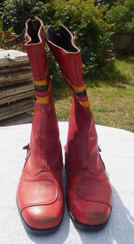 Vintage honda red yellow - vintage, red,