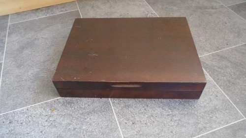 Vintage large mahogany - vintage, wood
