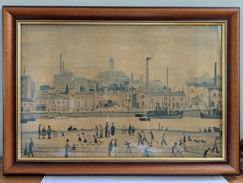 Lowry large framed print - l,