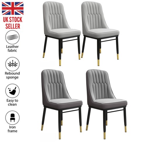 Dining chairs pu padded - 2-6x,