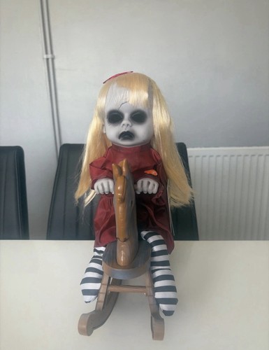 Haunted led rocking horse - led, girl
